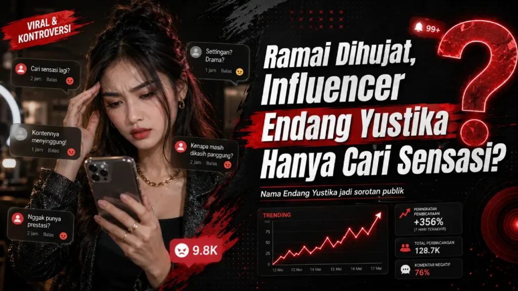 Ramai Dihujat, Influencer Endang Yustika Hanya Cari Sensasi?